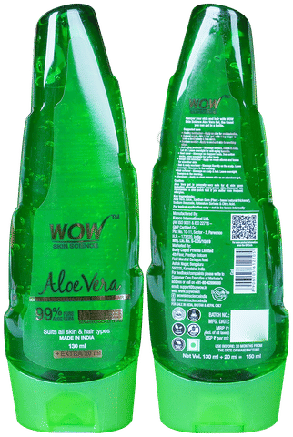 WOW Skin Science 99% Pure Aloe Vera Gel | Multipurpose Beauty Gel for Skin  & Hair