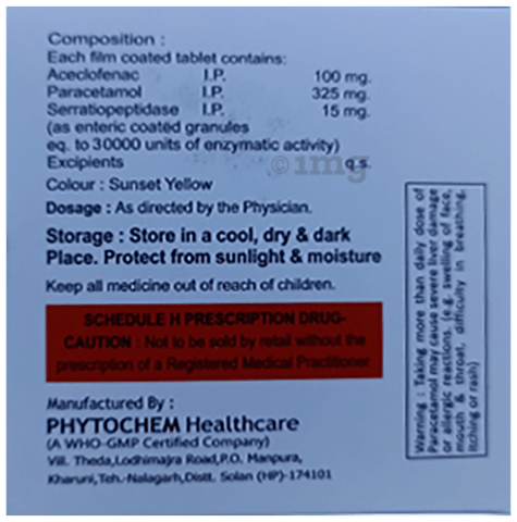 Triofenac-SP Tablet image