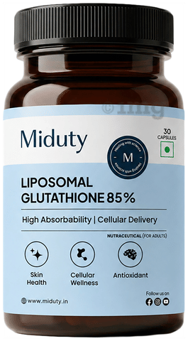 Miduty Liposomal Glutathione 85% Capsule: Buy bottle of 30.0 capsules at best price in India