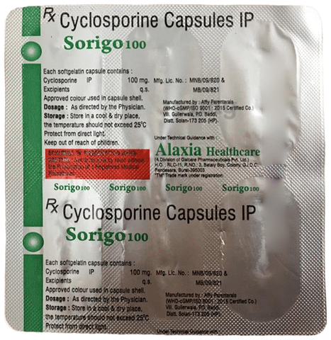 Sorigo 100mg Capsule image
