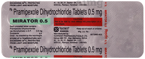 Mirator 0.5 Tablet image