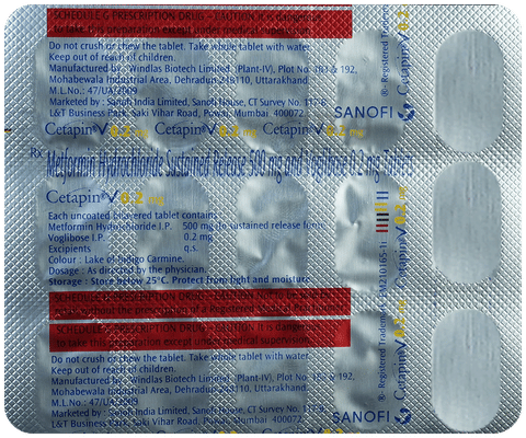 Cetapin V 0.2mg Tablet SR image