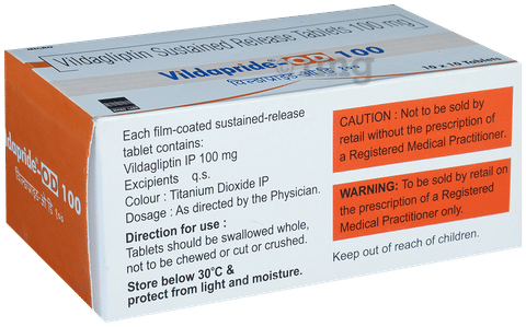 विल्डाप्राइड ओडी 100mg टैबलेट image विल्डाप्राइड ओडी 100mg टैबलेट image