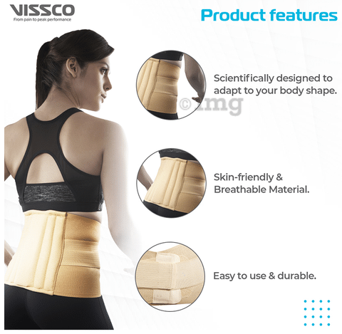 Buy Vissco Abdominal Belts - Large (10-inch Width) - color beige Online at  Low Prices in India 