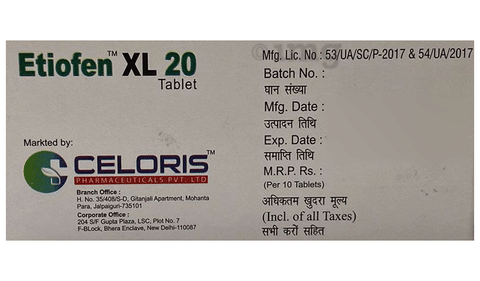Etiofen XL 20 Tablet image Etiofen XL 20 Tablet image