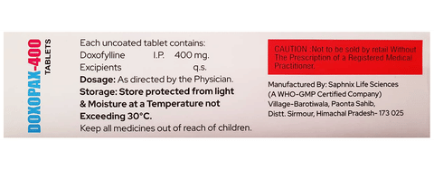 Doxopax 400 Tablet image Doxopax 400 Tablet image