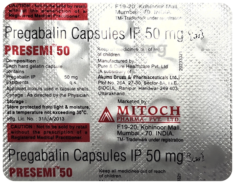 Presemi 50 Capsule image Presemi 50 Capsule image