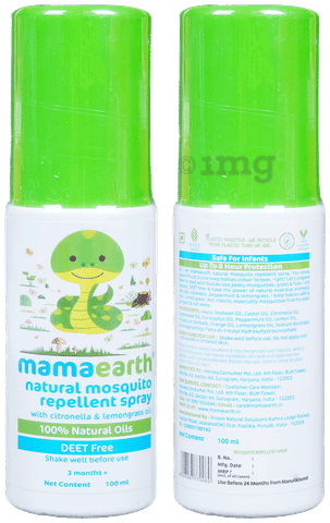 Mamaearth Natural Mosquito Repellent (3 Months Plus): Buy bottle of 100.0  ml Liquid at best price in India