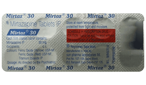 Mirtaz 30 Tablet image