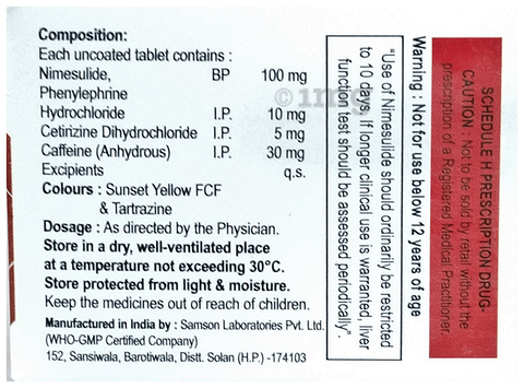 Nymfix-Cold Tablet image Nymfix-Cold Tablet image