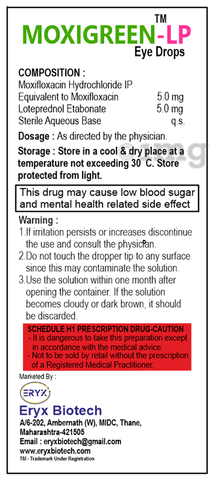 Moxigreen-LP Eye Drop (Preservative Free)
