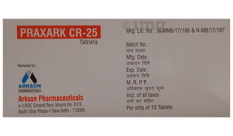 Praxark CR 25 Tablet image