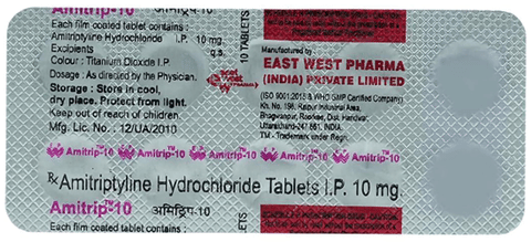 Amitrip 10mg Tablet image