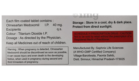 Olmecure 40 Tablet image Olmecure 40 Tablet image