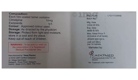 Cilinext 10 Tablet image