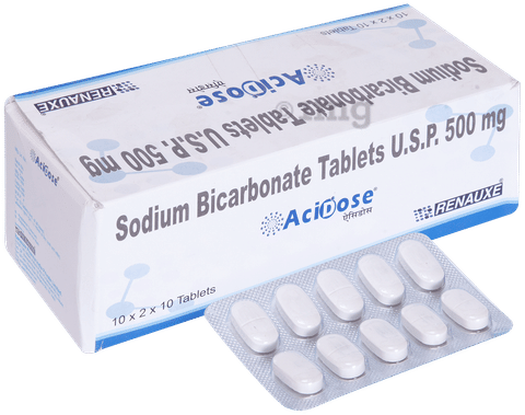 Acidose 500mg Tablet image