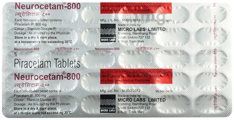 Neurocetam 800 Tablet image Neurocetam 800 Tablet image
