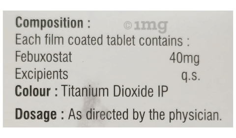 Uricatten 40 Tablet image Uricatten 40 Tablet image