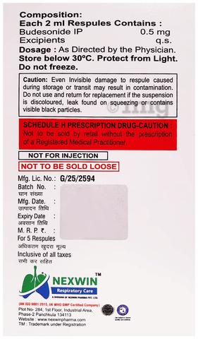 Buditor 0.5 Respules (2 ml Each) image Buditor 0.5 Respules (2 ml Each) image