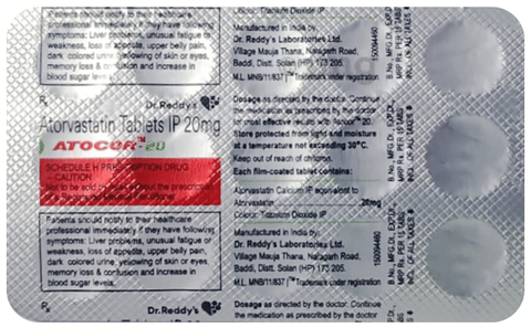 Atocor 20 Tablet image