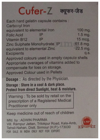 Cufer-Z Capsule image