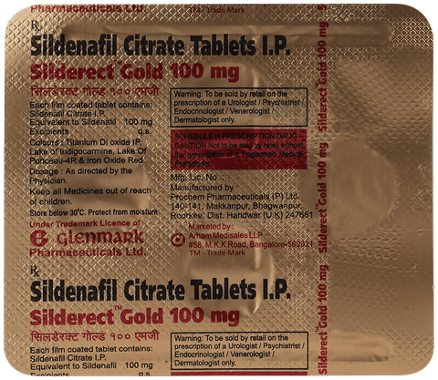 Silderect Gold 100mg Tablet image