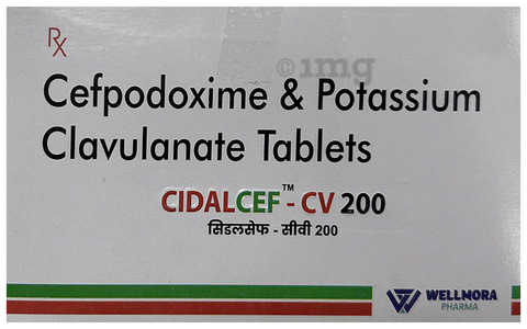 Cidalcef-CV 200 Tablet image