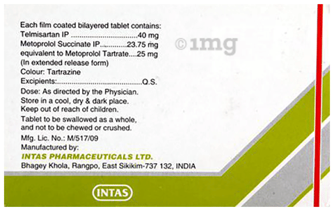 Sartel-Beta 25 Tablet ER image Sartel-Beta 25 Tablet ER image