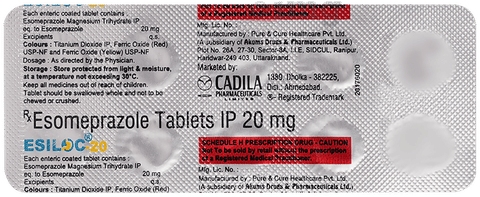 Esiloc 20 Tablet image