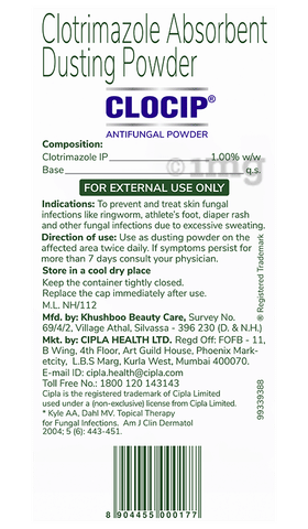 Clocip Antifungal Powder with the Goodness of Neem image