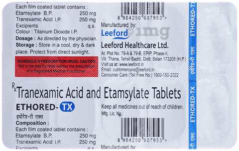 Ethored TX 250mg/250mg Tablet image Ethored TX 250mg/250mg Tablet image