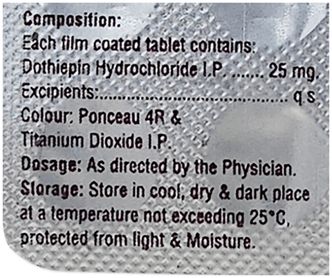 Dozep 25mg Tablet image Dozep 25mg Tablet image