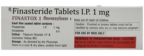 Finastox 1mg Tablet image Finastox 1mg Tablet image