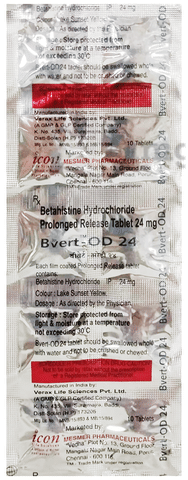 Bvert-OD 24 Tablet PR image Bvert-OD 24 Tablet PR image