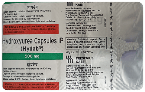 Hydab 500mg Capsule image