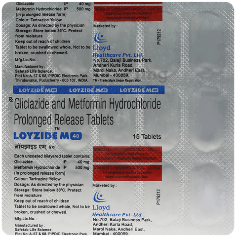 Loyzide M 40mg/500mg Tablet