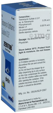 Zentob Eye Drop image