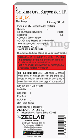 Sefjim Dry Syrup image