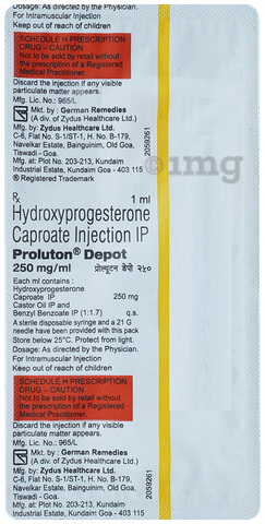 Proluton Depot 250mg/ml Injection