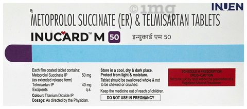 Inucard M 50 Tablet ER