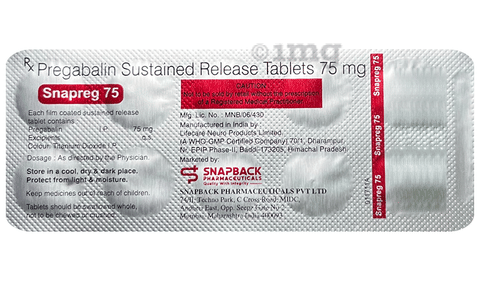 Snapreg 75 Tablet SR image