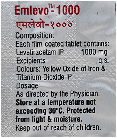 Emlevo 1000mg Tablet image Emlevo 1000mg Tablet image