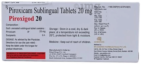 Piroxigod 20mg Tablet image