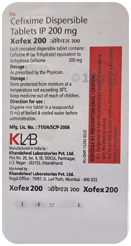 Xofex 200mg Tablet image Xofex 200mg Tablet image