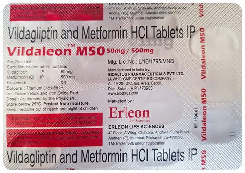 Vildaleon M 50 Tablet image Vildaleon M 50 Tablet image