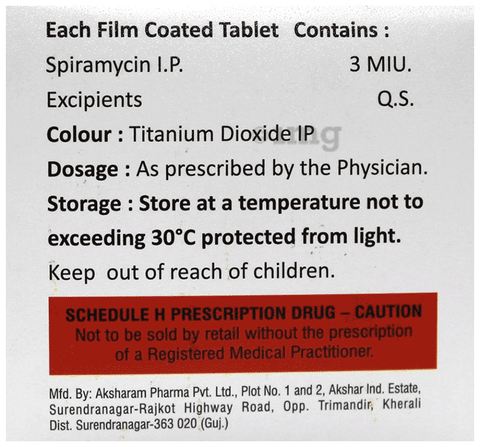 Spiramed 3MIU Tablet image Spiramed 3MIU Tablet image
