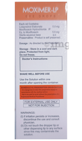 Moximer-LP Eye Drop BAK Free image