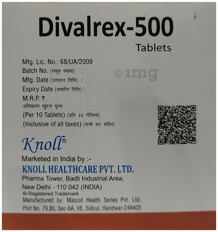 Divalrex 500 Tablet PR image
