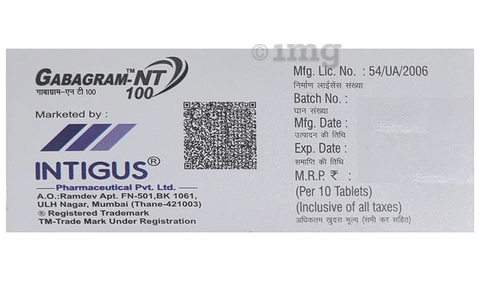 Gabagram-NT 100 Tablet image