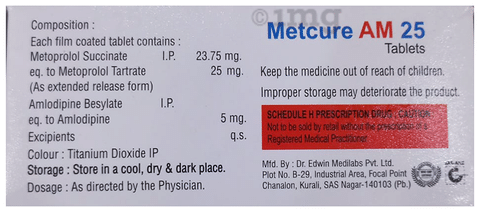 Metcure AM 25 Tablet PR